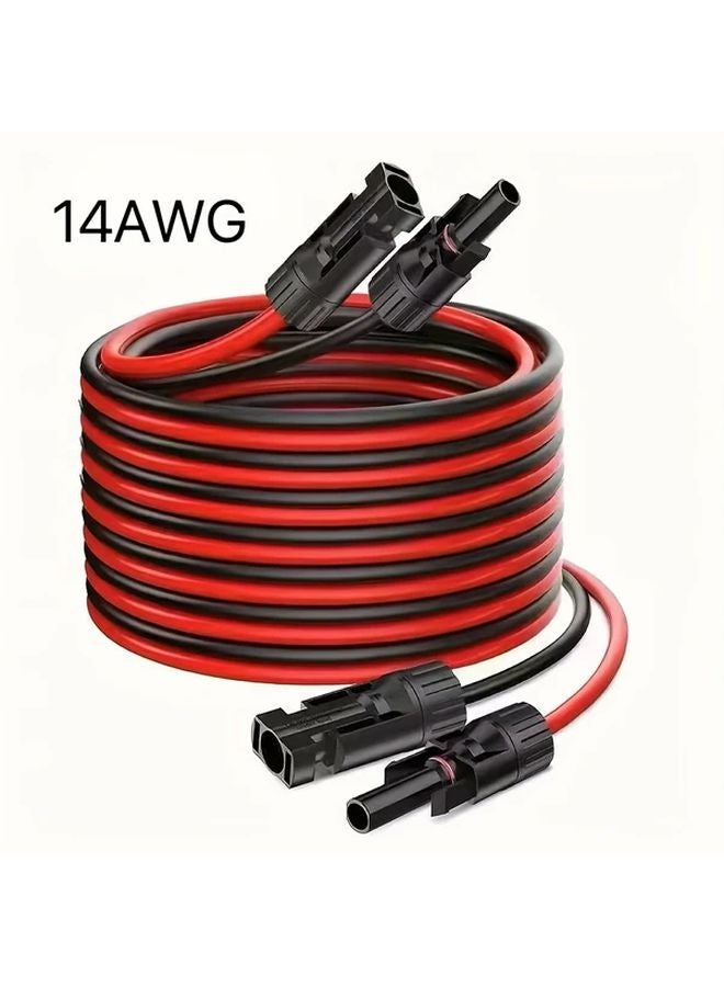 كابل تمديد MC4 14AWG 10 متر مجموعة توسيع الألواح الشمسية موصلات ذكر وأنثى - Image 3
